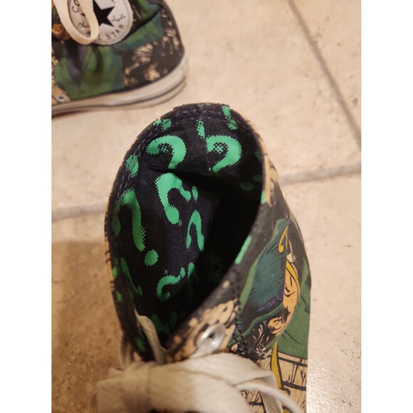 Converse Chuck Taylor "The Riddler" DC Comics Hi Top Sneakers Men's 9 Women's 11 - Picture 9 of 12